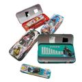 Car Metal Pencil Box with small box inside School Box  Pack of 01 Pcs. 