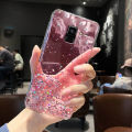 LECOMES for Samsung Galaxy A8 2018 Back Cover Fashion Shiny Glitter Star Starry Clear Soft Silicone Bumper Bling Girls Mobile Phone Case Pouch. 