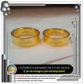 2 Customized Engraved Name Rings, Fashion Jewellery. 