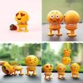 Pack of 3 Emoji Smile Face Spring Shaking Head. 