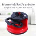 1 PC Mini Knife Sharpener with Suction Base, Kitchen Household Knife Sharpener for All Blade Types, Manual Tungsten Steel Cup Sharpener. 