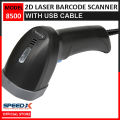 Speed-X 8500 2D Wire Cmos Handheld Barcode Scanner (Scanner with Plug & Play Usb Cable & Stand). 