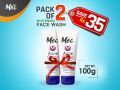Mec Whitening Acne Clean Face Wash (Pack of 2). 