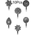 5Pcs Press on Nose pin Without Piercing Nose ring stud gold oxidised Jewellery For Ladies & Girls. 
