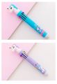 1 pcs Fluffy Unicorn Retractable Pen multi ink Colours Gift For Kids Girls Creative Stationery. 