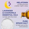 Dr Teal's Pure Epsom Salt Soak, Sleep Blend with Melatonin, Lavender & Chamomile Essential Oils, 3 lbs (Pack of 4) (Packaging May Vary). 