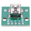 10X Mini 5P USB to DIP Adapter Board for 2.54mm DIY. 