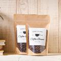 50 pcs 16x24cm Front transparent back Kraft Standup pouch for Packaging of Salt, Granula, Spices, Moringa, Dry fruits. 