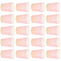 PINK GOLDEN PAPER CUPS - PACK OF 10 PAPER CUPS - PINK THEME PARTY TABLEWARE. 