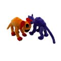 New Smiling Critters Scary Purple Cat Plush Toy Smiling Animal Big Mouth Monster Purple Cat Orange Dog Plushie Doll For Kid Fans. 