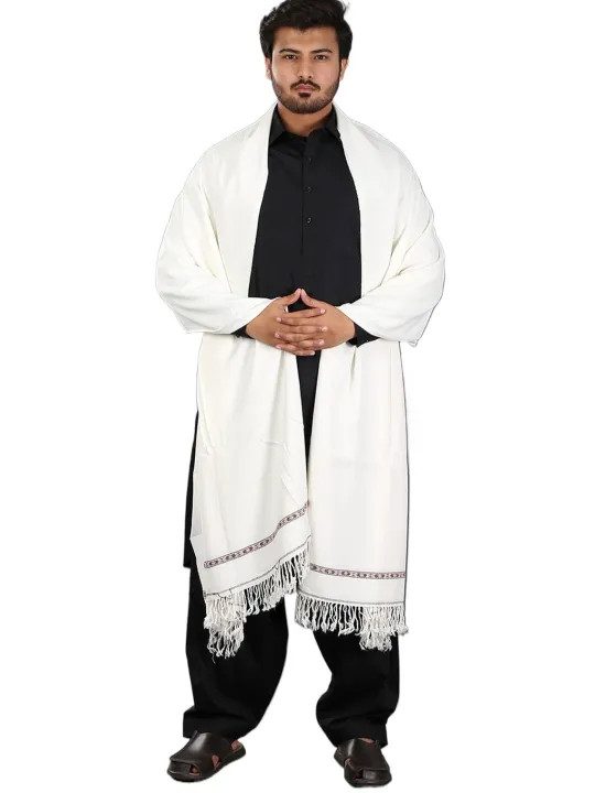 Kashmiri%20Dhussa%20&%20Pashmina%20Wool%20Shawl%20For%20Men%20(White-Black-Brown)%20-%20Image%204