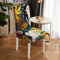 Flower Printed Seat Cover Dining Room Living Room Elastic Chair Cover. 