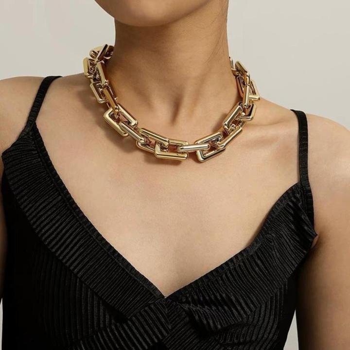 Cweel Choker Necklace For Women Chains On The Neck Punk Goth African Gold Color Boho Accessories Party
