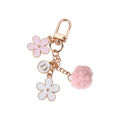 New Lovely Ribbon Flower Keychain For Men Women Bag Car Key Holder Keyring Gifts. 