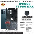 APPLE IPHONE 13 PRO MAX FULL BACK 360 premium Protection Skin Wrap full cover Premium Quality. 
