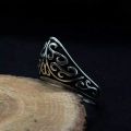 Archery Thumb Ring 925 Sterling Silver for Men, Handcrafted Boho Archery Thumb Ring Mens Jewelry Fashion Gift for Him. 