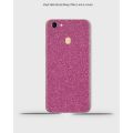 Oppo F5  Phone Skin Only Back And Sides Petal Pink Glitter Texture Skin. 
