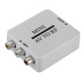 RCA / A / V Composite Video Cable to RF / Coaxial / Coaxial Converter HDMI-Compatible Modulator TV. 