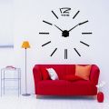 Large DIY Wall Clock, Frameless, 3D Acrylic, Stylish, Unique, Executive look, Living Room, Home, Office, Drawing room,. 