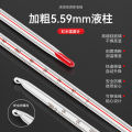 Refined mercury laboratory red water thermometer, household indoor glass industry, aquaculture water temperature measuring meter. 