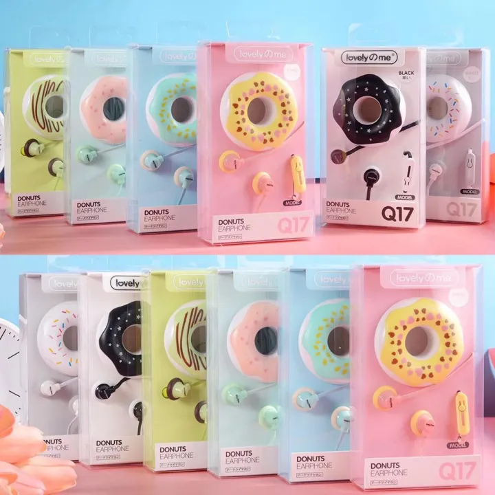 Q17%20Creative%20Donut%20Holder%20In-Ear%20Headphones%20Cute%20Cartoon%20Donut%20Voice%20Headphones%20-%20Image%204
