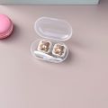 New Cartoon Animal Lens Storage Box Bear Travel Set Lens Partner Box Contact Lens Container Outdoor Travel. 