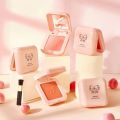 Blush 4 Colors Waterproof Girls Novice Natural Ruddy Blush Eyeshadow with Brush Makeup Set Rouge Make Up Palette Korean Cosmetic. 