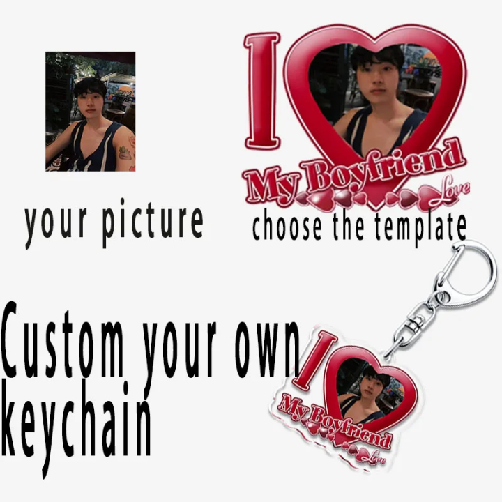 I Love My Boyfriend Girlfriend Keychain for Women Accessories Bf Gf Key Chain Ring Keychains Custom Jewelry Couple Lovers Gifts