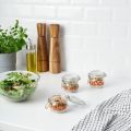 IKEA Glass Jar with clip Lid (Set of 3) – KORKEN 13cl Airtight Gasket Glass Jars – for Pickles, Jams, Spices Sauces Chatni & Crafts. 