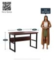 Computer and Study Table for office & Home writing desk 4ft length,2ft width, 2.5ft height - H Shape. 