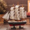 Popular Wooden Sailing Boat Mediterranean Sailing Ship Furnishing Art Home Decor. 