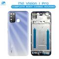 iTel Vision 1 Pro Housing Middle Frame With Side Button and Camera Lens Complete Body Casing Replacement For Vision 1 Pro - Purple. 