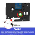 1PCS Satin Ribbon Label Tape 12mm Compatible for Brother P-touch Label Maker H110 E1000Pro Labeller TZe-R231 TZe-RN34 RE34 RE31 PCardiaCP. 