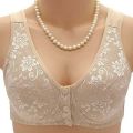 Front Open 3 Button Wide Strap Nursing Feeding Bra. 