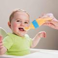 New Imported Original Silicone Baby Food Dispensing Spoon, Baby Feeding Bottle with Rice, Cereal Feeding Spoon, Infant Feeding Spoon. 