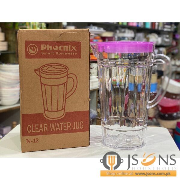 HIGH QUALITY crystal Thick Heavy Glass Pitcher jug Capacity 1 ltr glass water jug Glass With crystal lid Jug for Jug Water Milk new design for Juice