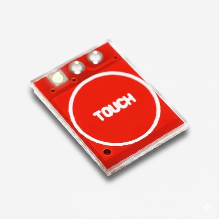 Red Touch Sensor Module RED TTP223 1 Channel Capacitive Touch Sensor Module | Daraz.pk