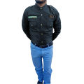 Wardrobe Desire Tactical Wear Militia Grey 100% Cotton High Quality Long Sleeve Solid Badge Multi-Pocket Men’s Shirt. 