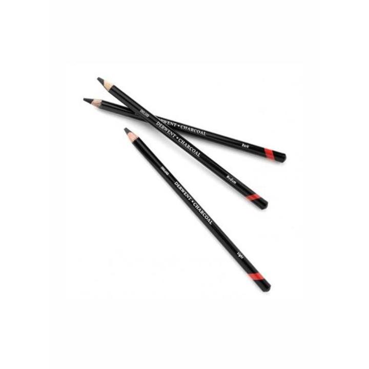 Derwent Charcoal Pencils - Pack of 3pcs