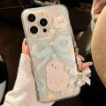 Olige  Case  For iPhone 11 12 13 14 15 Pro Max Girl Heart INS Bow Cat Pop Fairy Style Full Package Anti Drop phone case back cover. 