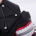 Halloween supplies Tokyo Ghoul Kaneki Ken 3D PU Leather Mask Cosplay Mask 3D One-eyed Mask Halloween mask. 