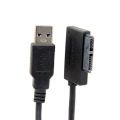 USB 3.0 to 7+6 13Pin Slimline SATA Laptop CD/DVD ROM Optical Drive Adapter Cable. 