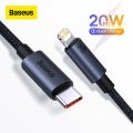 Baseus PD20W USB C Fast Charging Cable for iPhone 13 12 11 Pro Max USB C Data Sync iPhone Cable 1M. 