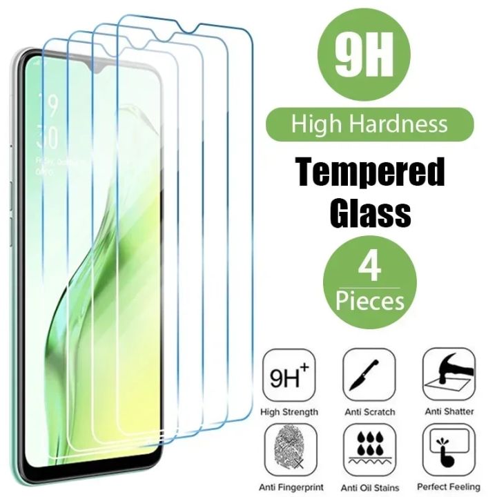 HiStrawberry 3/4PCS Tempered Glass for OPPO A74 A72 5G A9 A5 2020 Screen Protector for OPPO A54 A74 A53 A52 Glass