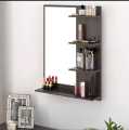Wooden Dressing table / wall Mounted Dressing With Mirror And Shelves / Wood Dressing Table For Bedroom Space Saving Dresser. 