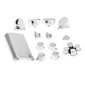 【In Stock Replacement Chrome Plated Joystick Buttons Touchpad for PS4 Controller. 
