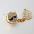 Fancy Baby Pacifier With Chain Holder, Baby Pacifier with Beautiful new Design, 2 in 1. 