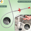 HOVEL E BIZ - Drain Pipe Dredging Tool Sewer Dredging Cleaning Tools Pipeline Dredge Sink Hair Brush Cleaner Kitchen Sink Sewer Cleaning Hook Useful and Practical. 