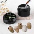 Monja 8g Nail Semi-solid Stuck Drill Gel Extend Rhinestone Soak Off Nails Model Construction Building Gel for Magic Mirror Powder. 