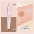 WODWOD Contour Stick: Highlighter, natural and delicate, shadow concealer, brightening, three-dimensional contour, dual-purpose, easy to draw for beginners. 
